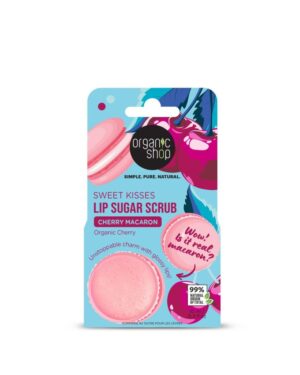Organic Shop Cherry Macaron Lip Sugar Scrub