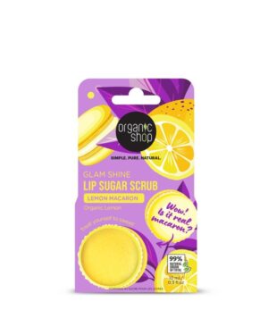 Organic Shop Lemon Macaron Lip Sugar Scrub