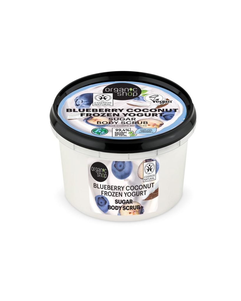 Organic Shop Blueberry Coconut Frozen Yogurt Body Scrub