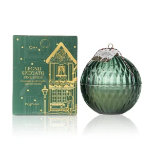 Himalaya Candle Christmas Ball Legno Speziato