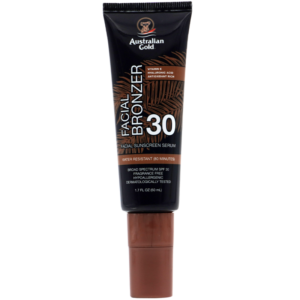 Australian Gold Siero Viso SPF 30 con Bronzer