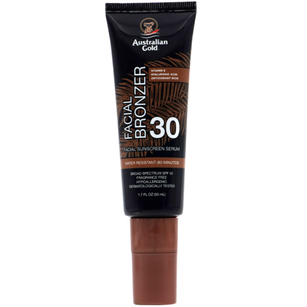 Australian Gold Siero Viso SPF 30 con Bronzer