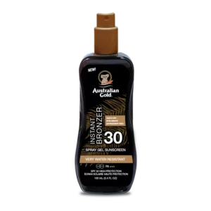 Australian Gold Spray Gel SPF 30 with Bronzer TRAVEL SIZE
