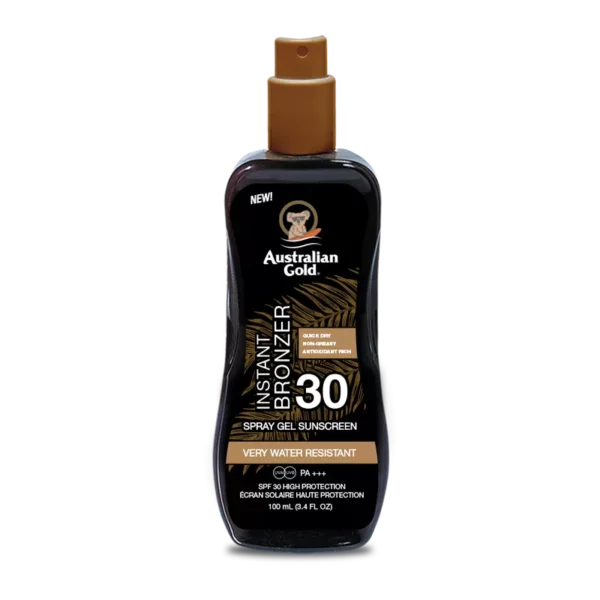 Australian Gold Spray Gel SPF 30 with Bronzer TRAVEL SIZE