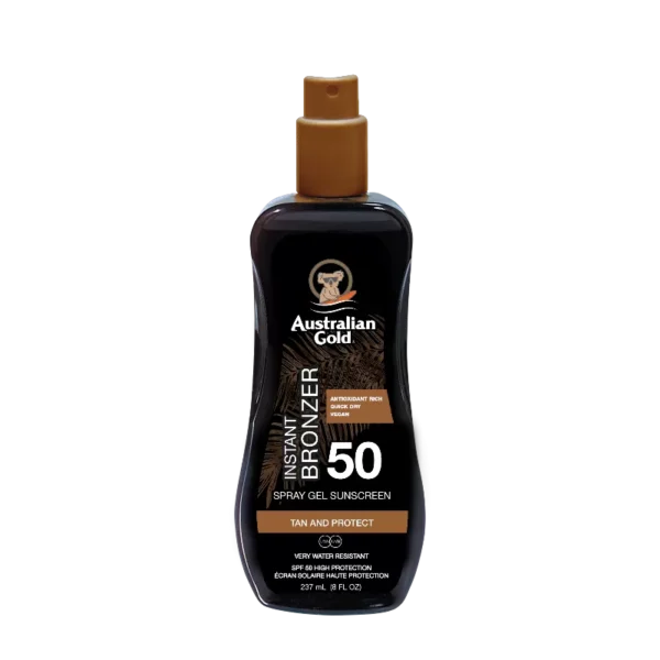 Australian Gold Spray Gel SPF 50 with Bronzer
