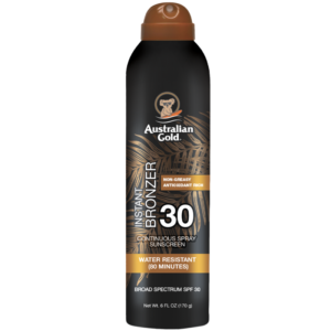 Australian Gold Spray Solare SPF 30 con Bronzer